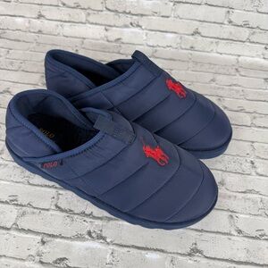 POLO RALPH LAUREN Everett Recycle Slipper Shoes Navy/Red Mens Size 9